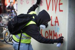 For The ACt 18 Of The Yellow Vest Protest, Yellow Vests And March For The Climate Protest Together